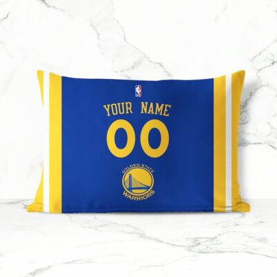 Personalized Gs Warriors Basketball Pillow Case With Your Name And Number Throw Pillow Sofa Decor