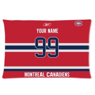 Personalized Montreal Canadiens Hockey Pillow Case With Your Name And Numbers Sofa Decor 1