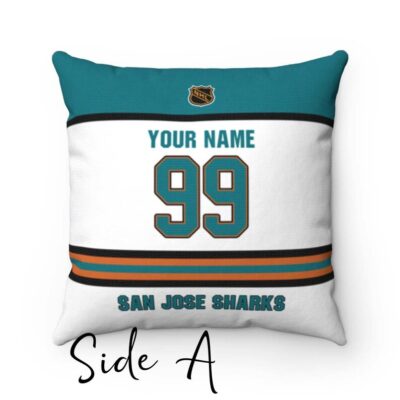 Personalized New York Islanders Hockey Custom Square Throw Cushion Pillow With Name and Number Pillow