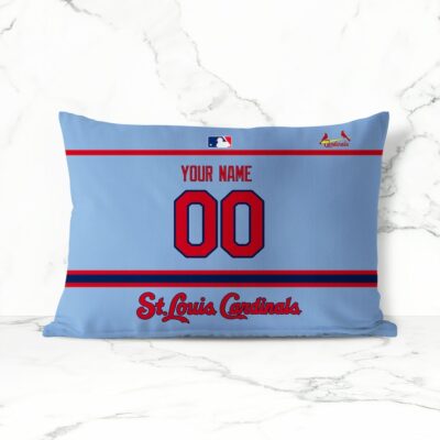 Personalized St Louis Cardinals Pillow Case With Your Name And Number Pillow Cases Throw Pillow Bed Pillow Cases Sofa Decor