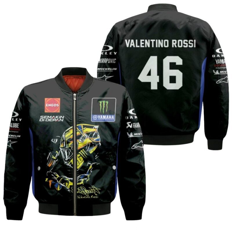 Petronas Spring Yamaha Valentino Rossi 46 Motogp Racing Team Gift for Valentino Rossi fans Bomber Jacket BJ03539