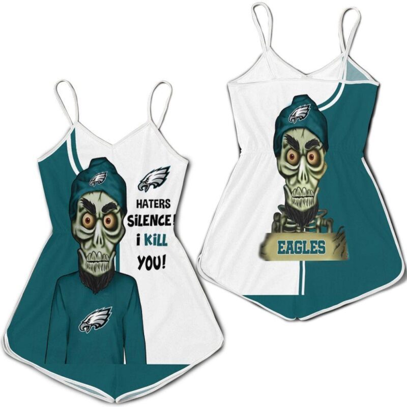 Philadelphia Eagles Haters I Kill You 3D Romper RJ03468