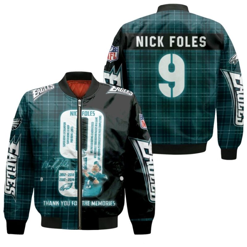 Philadelphia Eagles Nick Foles 9 Champions Legendary Captain Gift For Eagles Fans Bomber Jacket BJ00946