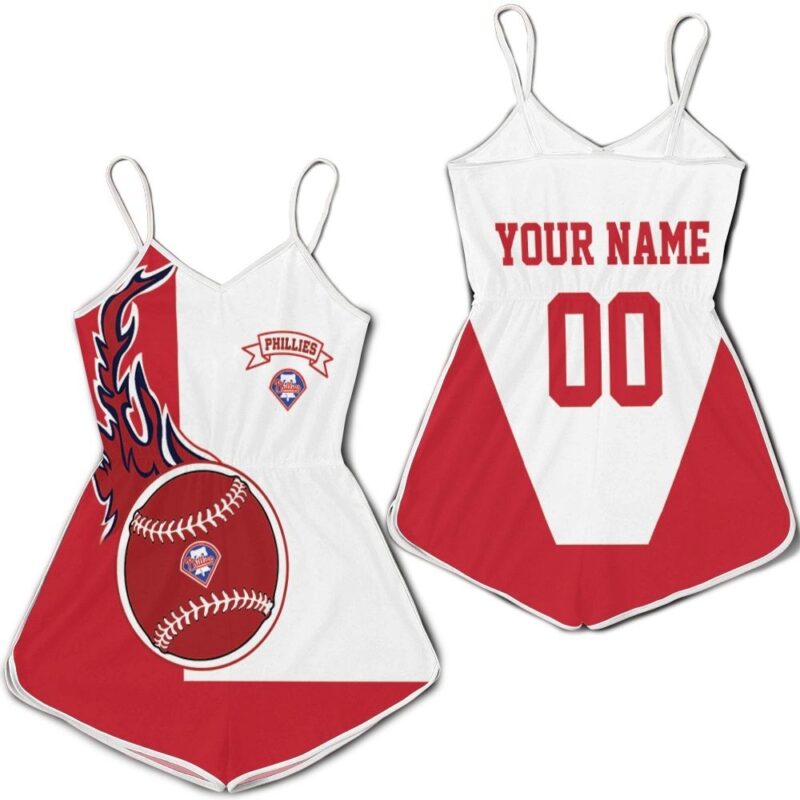 Philadelphia Phillies 3d Personalized Romper RJ02928