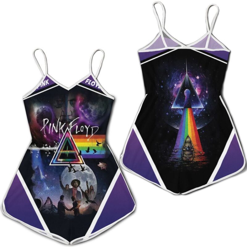 Pink Floyd Albums Mashup Dark Side Of The Moon Romper RJ03518