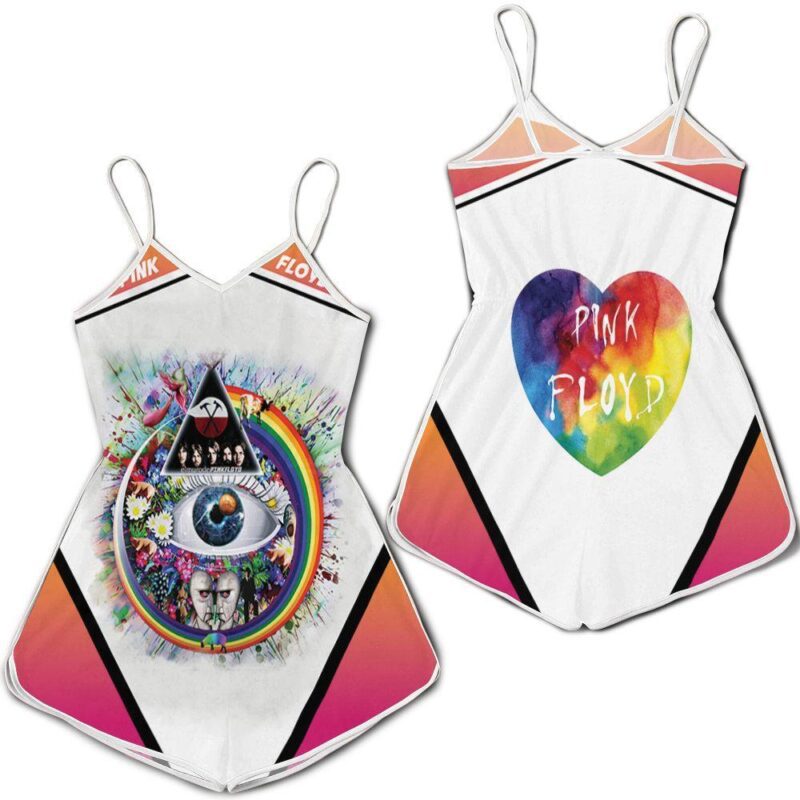 Pink Floyd Rainbow Triangle Glass Eye Romper RJ03607