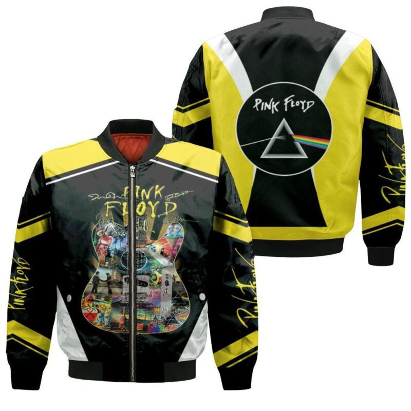 Pink Floyd Rock Band Guitar Albums Music Gift For Pink Floyd Fans Bomber Jacket BJ00874