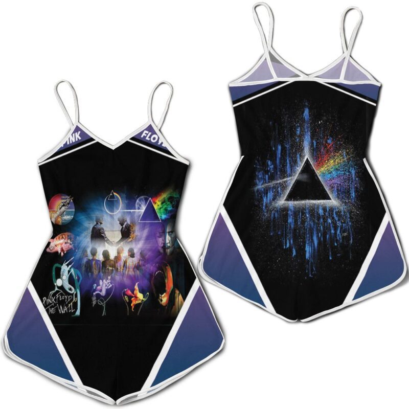 Pink Floyd Wish You Were Here Burning Man Album Cover Romper RJ03883