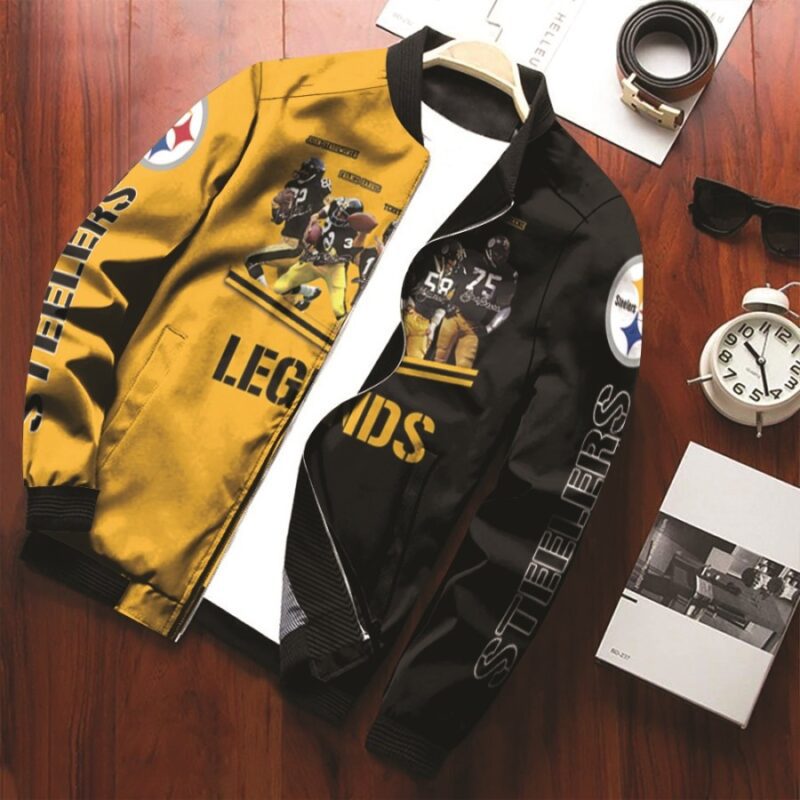 Pittsburgh Steelers Legends NFL American Football team Gift For Steelers Fans Bomber Jacket BJ00656