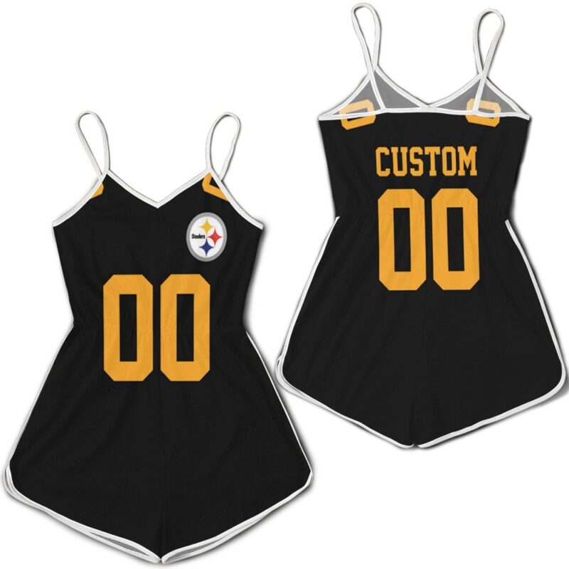 Pittsburgh Steelers Personalized Custom Color Rush Jersey Inspired Style Romper RJ04655