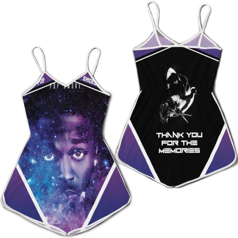 Pop Smoke Shooting Star Universe Rap Hip Hop Legend Romper RJ03634