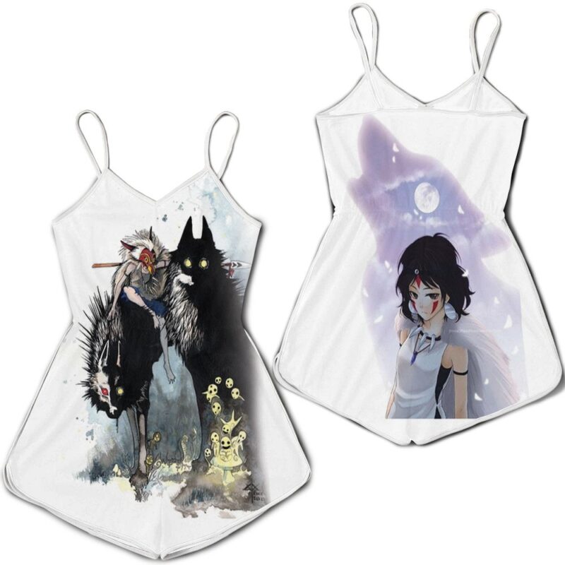 Princess Mononoke The Shadow Killer San And Wolf Romper RJ01866