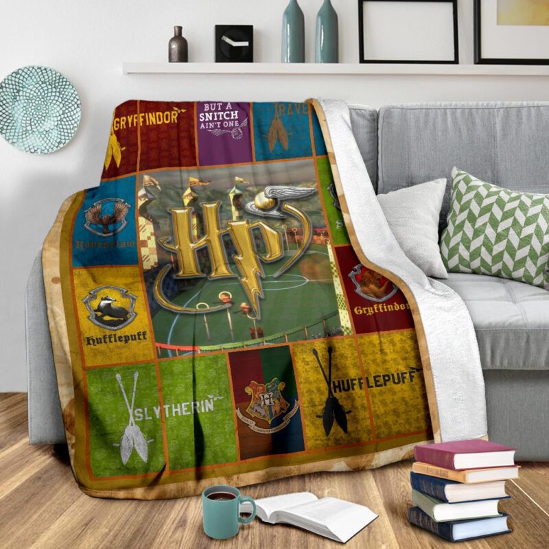 Quidditch At Hogwarts Harry Potter Fleece Blanket Movie Home Decor Custom For Fans 2