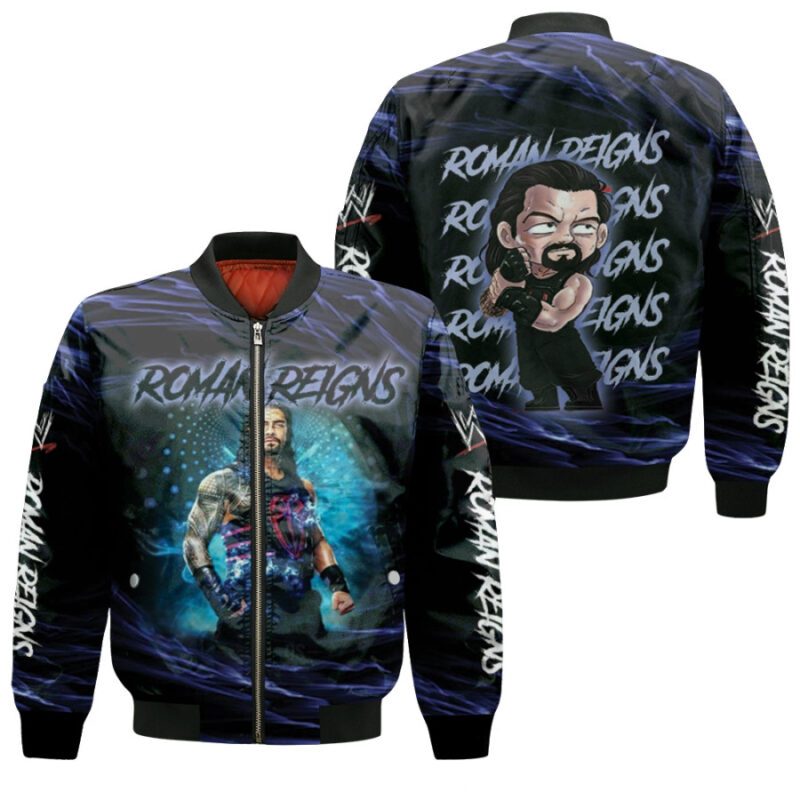 Roman Reigns The Best WWE Professional wrestler Black Gift For Roman Reigns Fans Bomber Jacket BJ04116