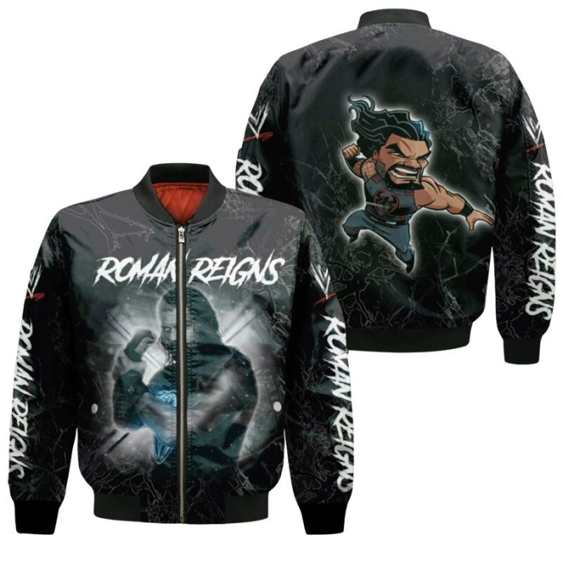 Roman Reigns The Legend WWE Professional wrestler Black Gift For Roman Reigns Fans Bomber Jacket BJ04217