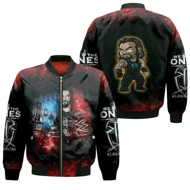 Roman Reigns WWE The Best Professional wrestler Black Gift For Roman Reigns Fans Bomber Jacket BJ04077