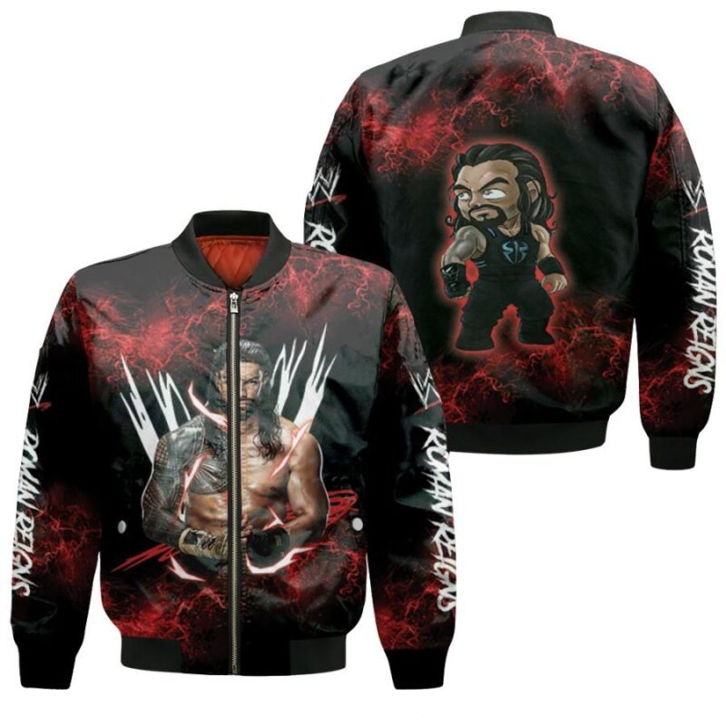 Roman Reigns WWE Universal Champion Professional wrestler Black Gift For Roman Reigns Fans Bomber Jacket BJ04110