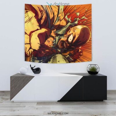 Saitama One Punch Man Tapestry For Anime Fan Gift 1