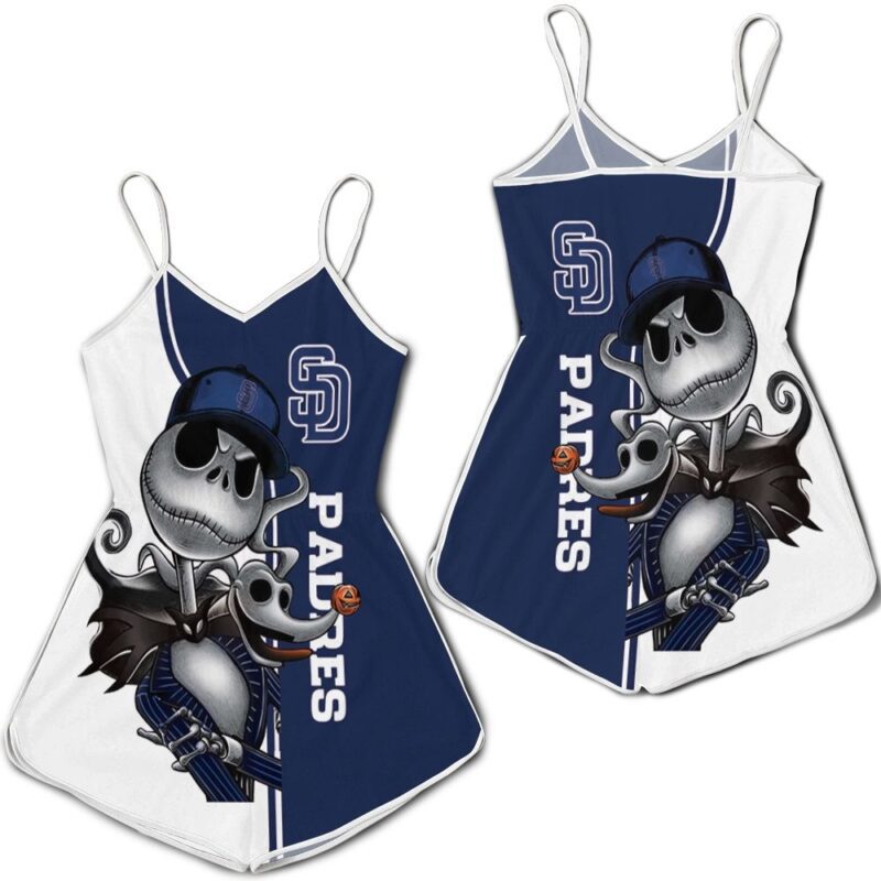 San Diego Padres Jack Skellington And Zero Romper RJ03147