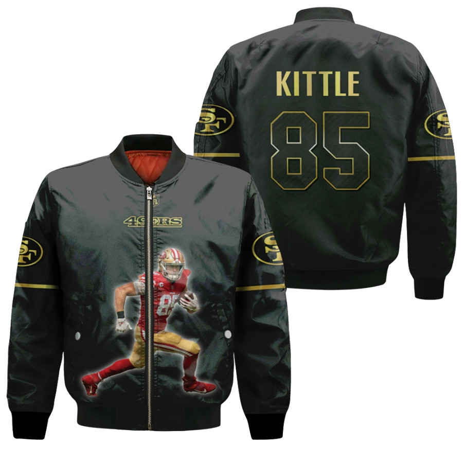 San Francisco 49ers George Kittle 85 NFL Legendary Captain Black Gift ...