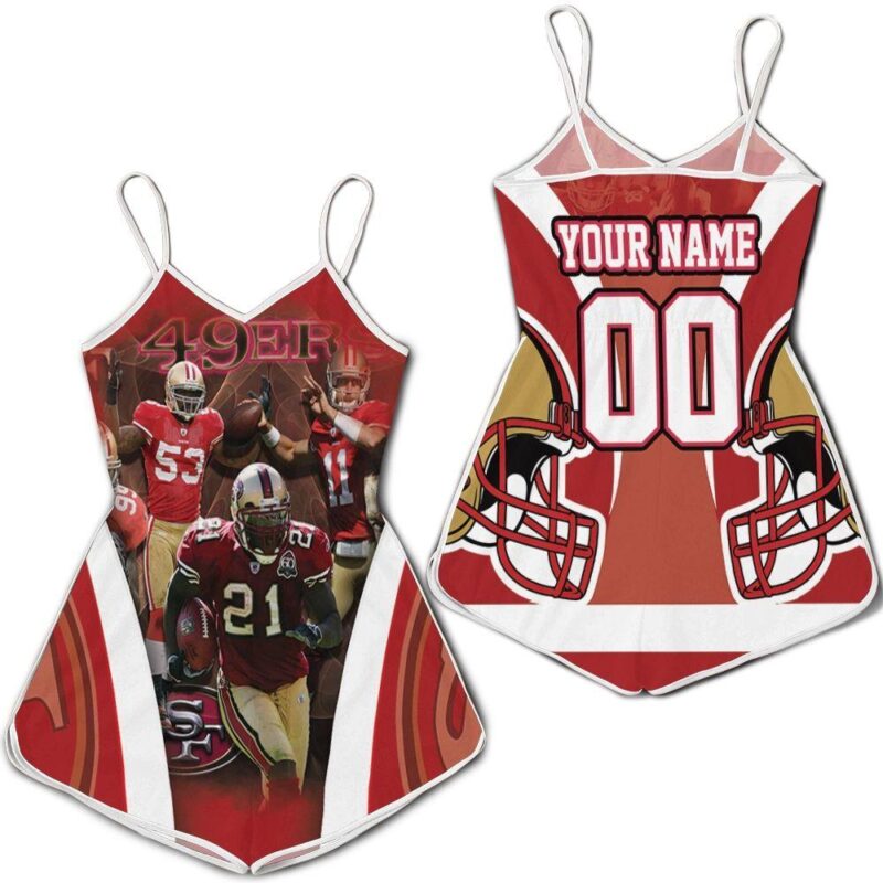 San Francisco 49ers NFC West Division 2021 Super Bowl For Fans Personalized Romper RJ03198