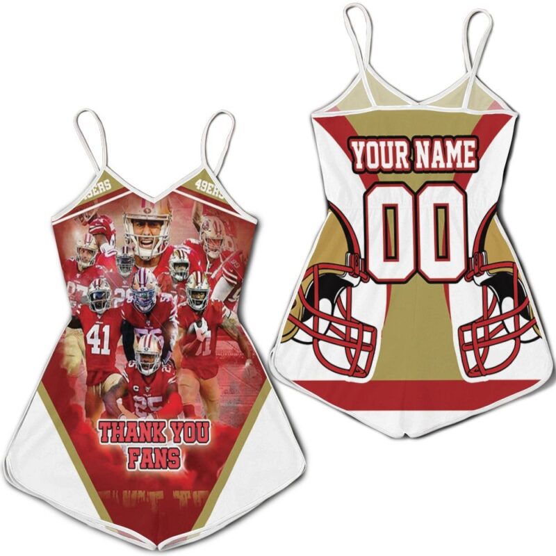 San Francisco 49ers Super Bowl 2021 NFC West Division Thank You Fans Personalized Romper RJ03302