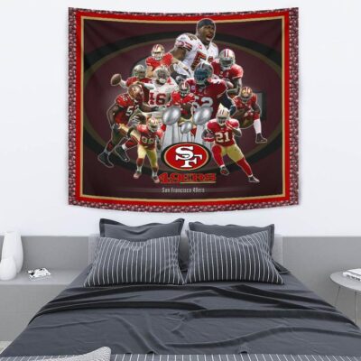 San Francisco Players 49ers Tapestry American Football Car Accessories Custom For Fans 2 1