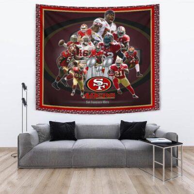San Francisco Players 49ers Tapestry American Football Car Accessories Custom For Fans 3 1