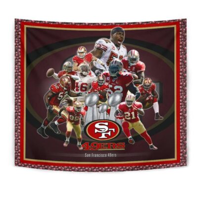 San Francisco Players 49ers Tapestry American Football Car Accessories Custom For Fans