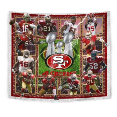 San Francisco Players 49ers Tapestry American Football Car Accessories Custom For Fans
