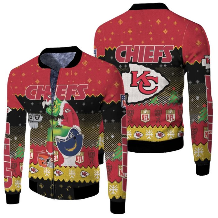 Santa Grinch Kansas City Chiefs Sitting on Chargers Raiders Broncos ...