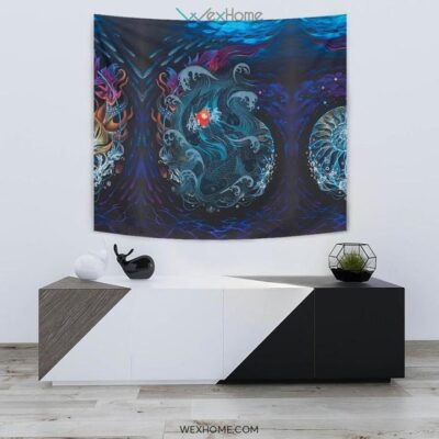 Sea Creatures Ponyo Wall Anime Tapestry Unique Design 2 Sea Creatures Ponyo Wall Anime Tapestry Unique Design 2