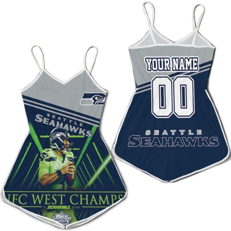 Seattle Seahawks 2020 NFL Season NFC West Champs Personalized Romper RJ03345