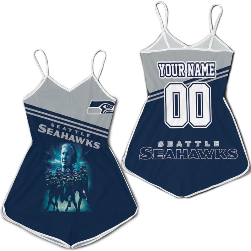 Seattle Seahawks Legend Players And Coach Personalized Romper RJ03233