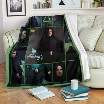 Severus Snape Harry Potter Fleece Blanket Movie Home Decor Custom For Fans
