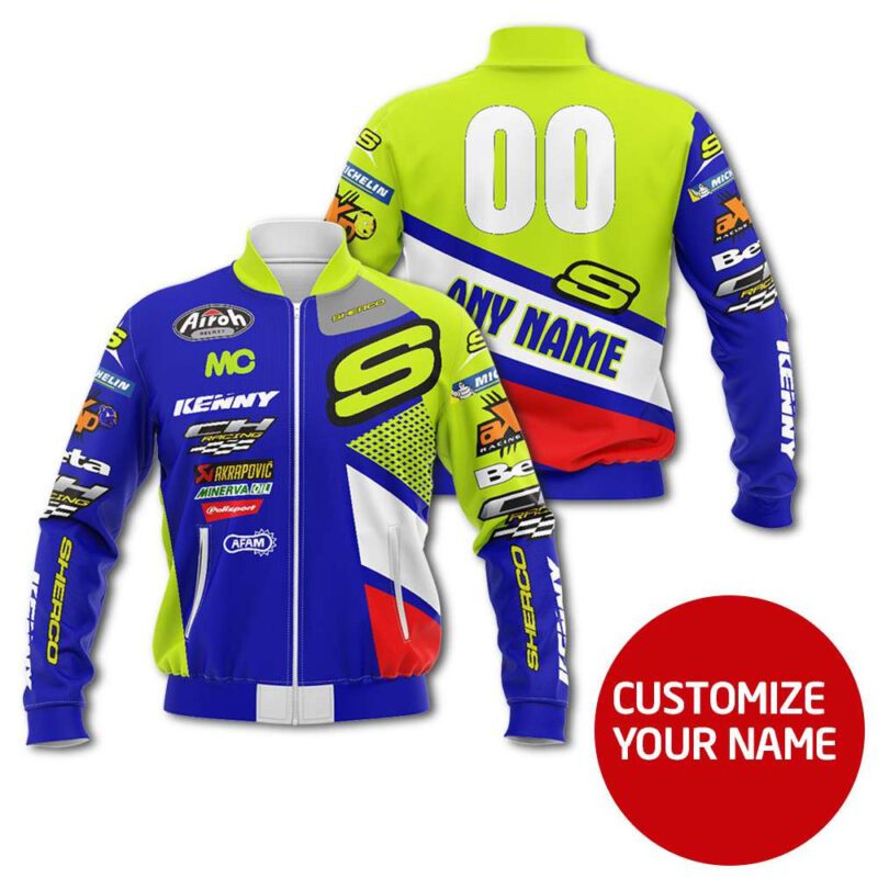 Sherco Auto Racing Team Costume Personalized Gift With Custom Number Name For Sherco Fans Bomber Jacket BJ00052