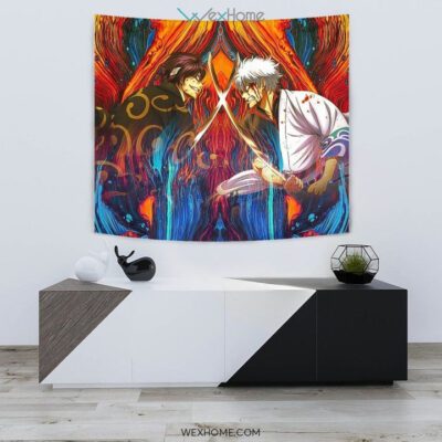 Shinsuke vs Gintoki Gintama Wall Anime Tapestry 1 Shinsuke vs Gintoki Gintama Wall Anime Tapestry 1
