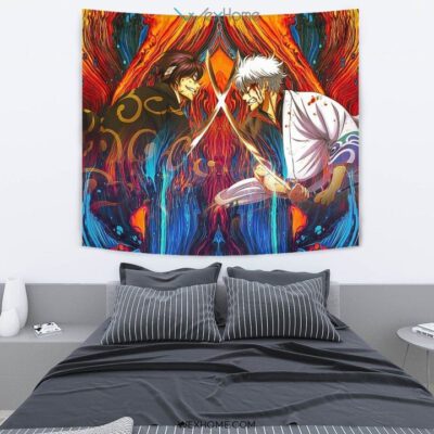 Shinsuke vs Gintoki Gintama Wall Anime Tapestry 2 Shinsuke vs Gintoki Gintama Wall Anime Tapestry 2