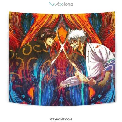 Shinsuke vs Gintoki Gintama Wall Anime Tapestry 3 Shinsuke vs Gintoki Gintama Wall Anime Tapestry 3