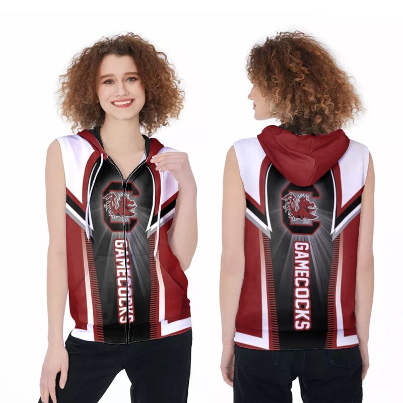 South Carolina Gamecocks Football American Football Team For South Carolina Gamecocks Fans American Football Lovers 2 Zip Sleeveless Hoodie ZSH1442