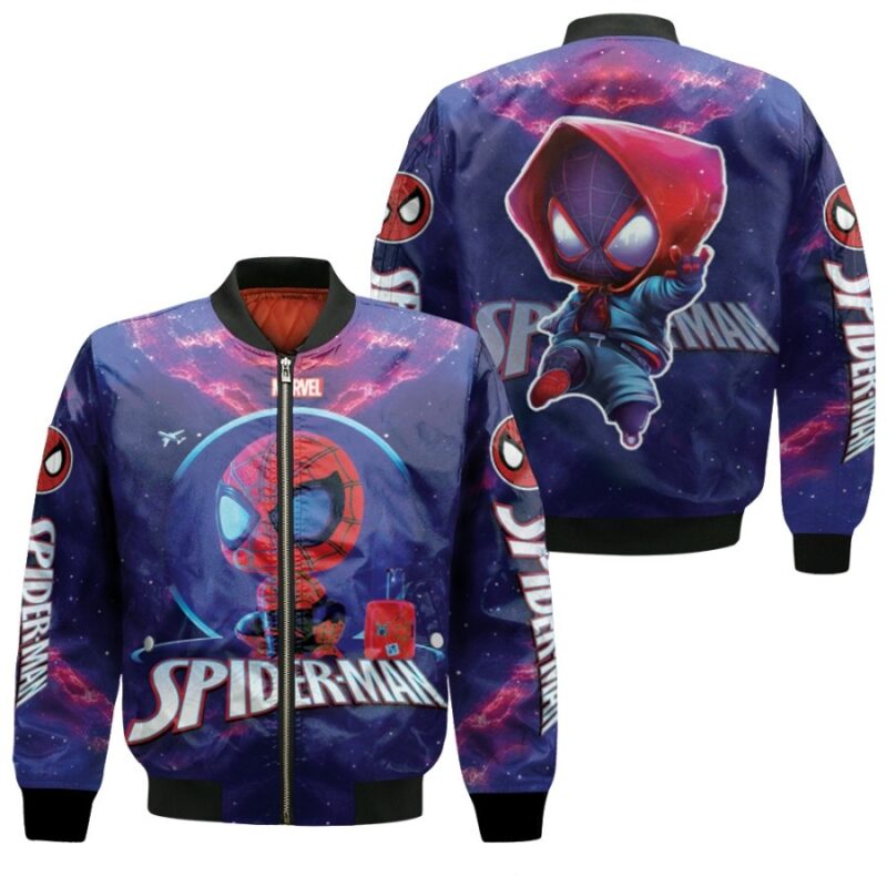 Spider Man No Way Home High School Student Superhero Saving Multiverse Gift For Spider Man Fans Bomber Jacket BJ01079