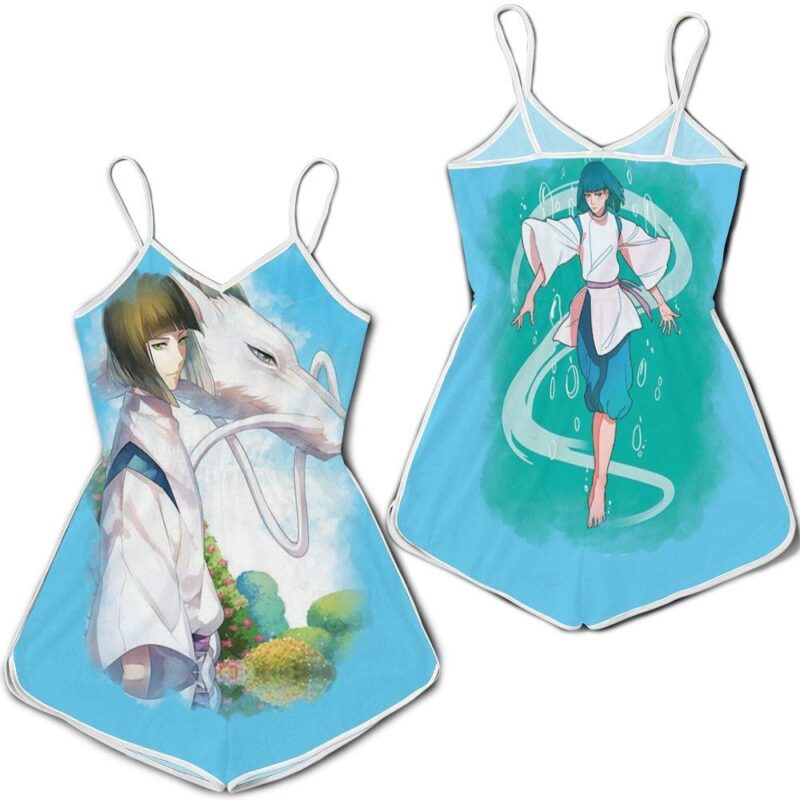 Spirited Away Nigihayami Kohaku Nushi Haku Wonderful For Studio Ghibli Anime Fan Romper RJ01889