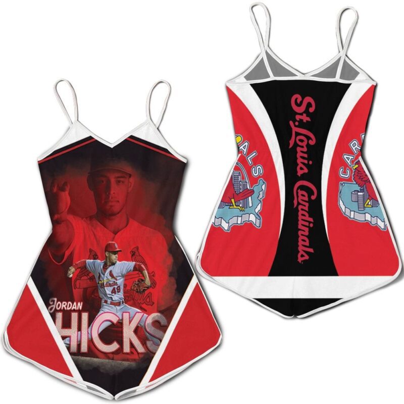 St Louis Cardinals Jordan Hicks 49 For Fan 1 Romper RJ04666
