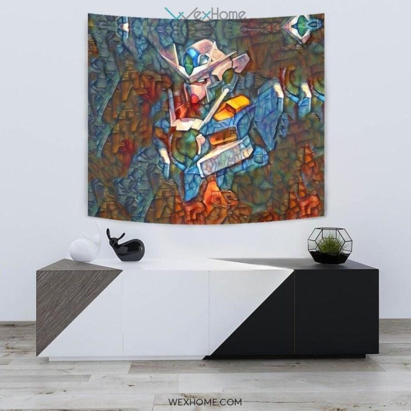 Stained Gundam Wall Anime Tapestry 2