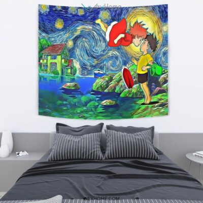 Starry Night Ponyo Wall Anime Tapestry 3 Starry Night Ponyo Wall Anime Tapestry 3