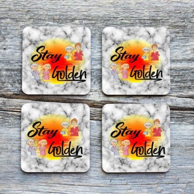 Stay Golden Drinkware Coaster (Set of 4)