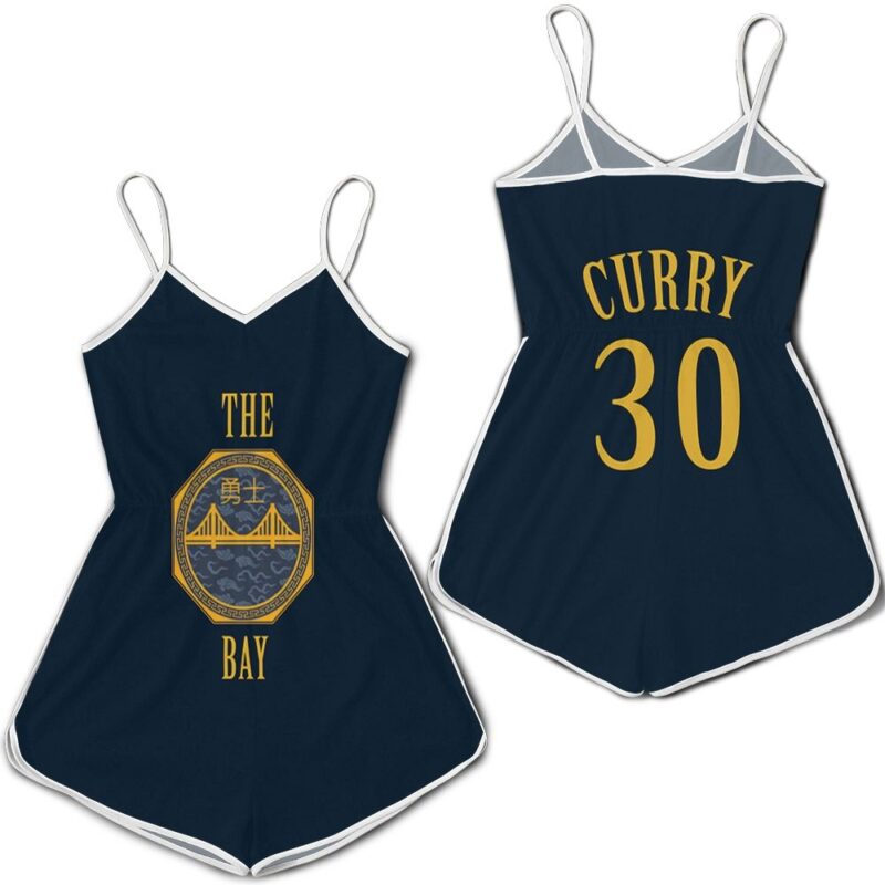 Stephen Curry Golden State Warriors City Edition Navy Jersey Romper RJ01988