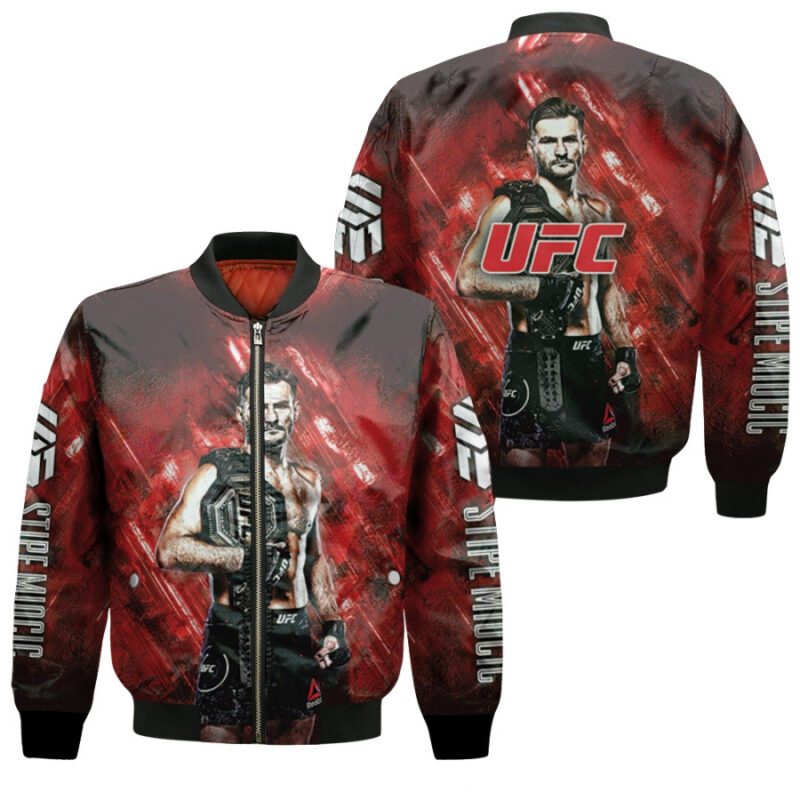 Stipe Miocic Stone Cold UFC Ultimate Fighters Gift For Stipe Miocic Fans Bomber Jacket BJ03498