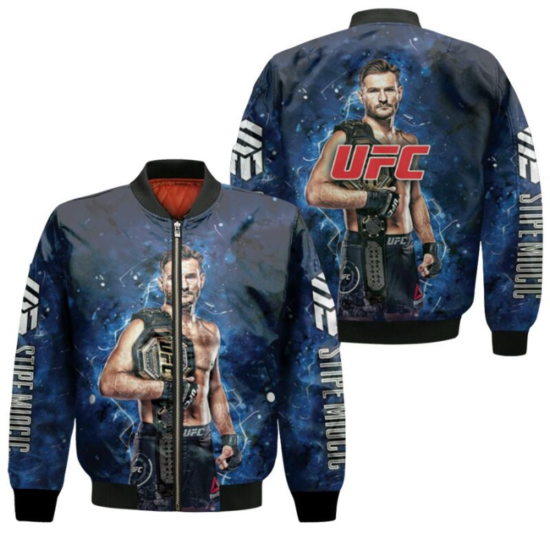 Stipe Miocic Stone Cold UFC Unrivalled Warrior Gift For Stipe Miocic Fans Bomber Jacket BJ03547