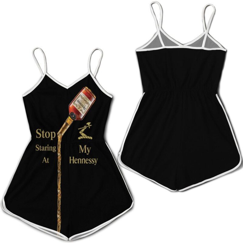 Stop Staring At My Hennessy Cognac Funny For Wine Lover 3d Romper RJ04963